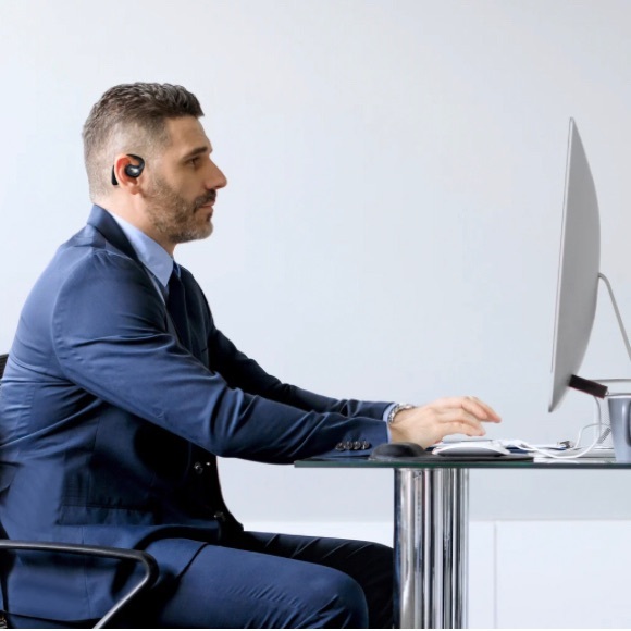 Wireless Black Open Earbuds with Charging Case - Picture 9 of 10